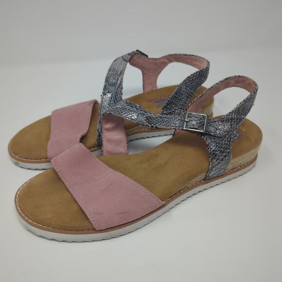 Bobs Skechers Desert Kiss Cactus Rose Womens Size 10 - Picture 1 of 9